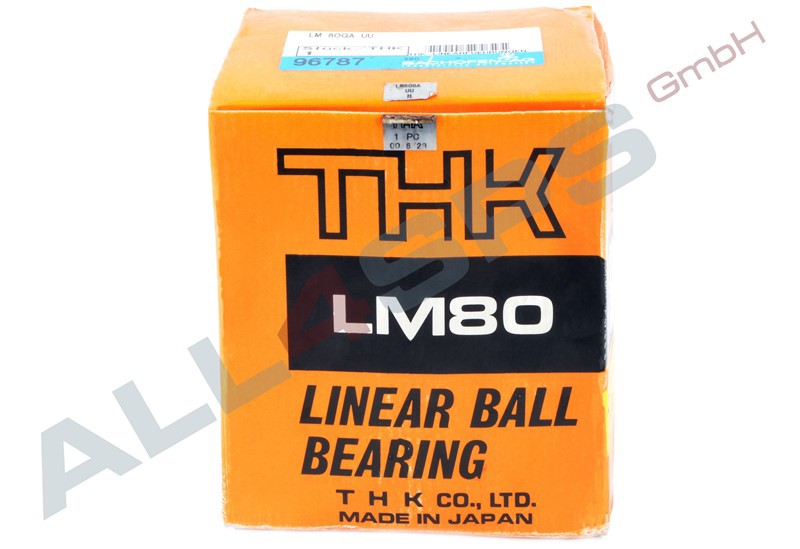 THK LINEAR BALL BEARING, LM 80GA UU, LM80GAUU, ALL4SPS GmbH, 416,67