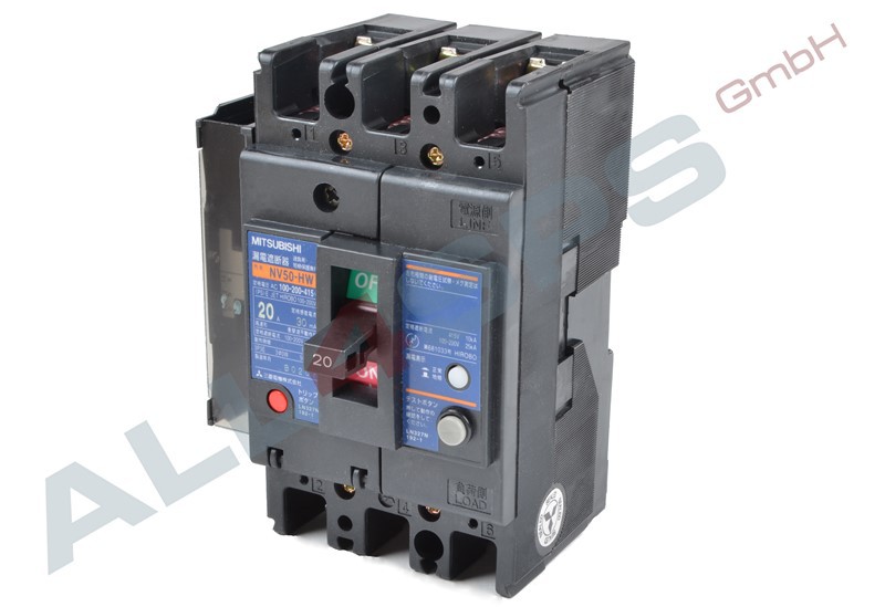 MITSUBISHI EARTHLEAKAGE CIRCUIT BREAKERS, NV50HW, 155