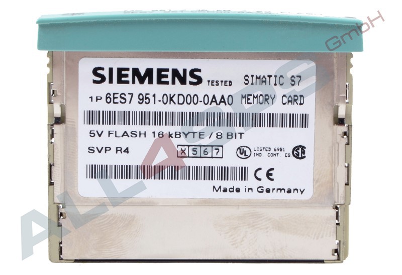 SIMATIC S7 MEMORY CARD S7300 16 KBYTES 6ES79510KD000AA0, ALL4SPS
