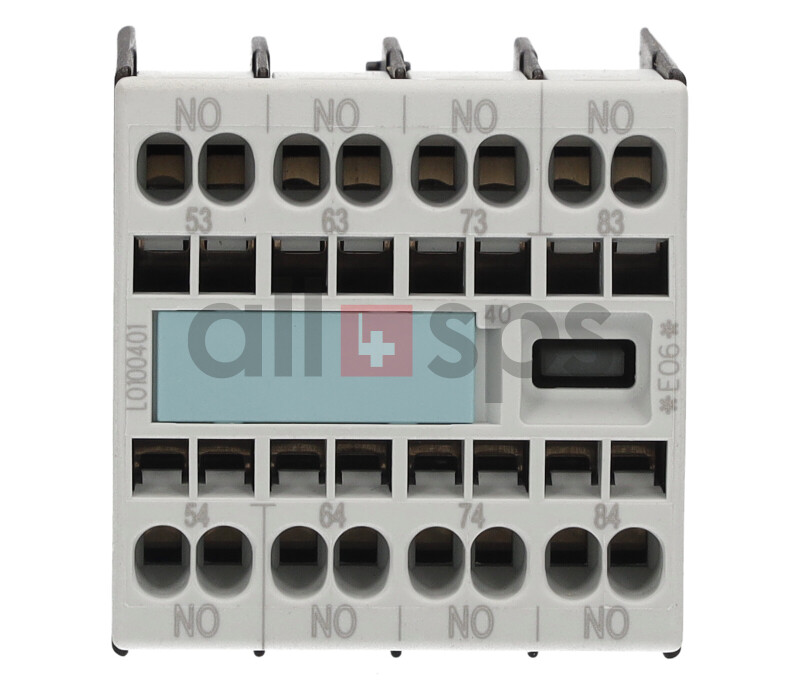 3x Siemens 3RH1911-2HA12 Hilfsschalterblock Auxiliary Switch Block 1S+2Ö E:06 