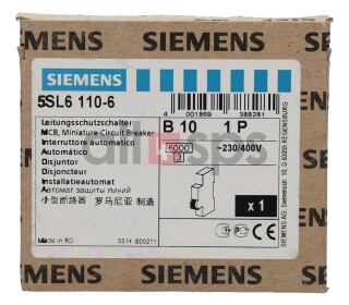 SIEMENS CIRCUIT BREAKER, 5SL6110-6