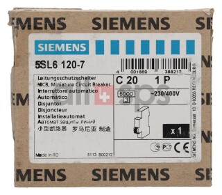 SIEMENS CIRCUIT BREAKER, 5SL6120-7