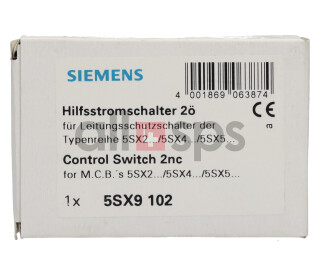 SIEMENS HILFSSTROMSCHALTER, 5SX9102