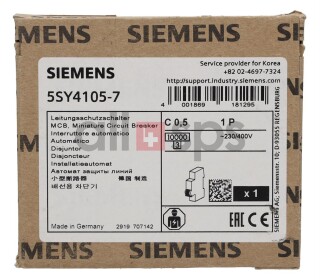 SIEMENS LEITUNGSSCHUTZSCHALTER, 5SY4105-7