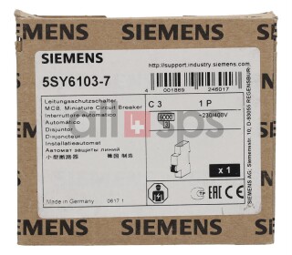 SIEMENS CIRCUIT BREAKER, 5SY6103-7