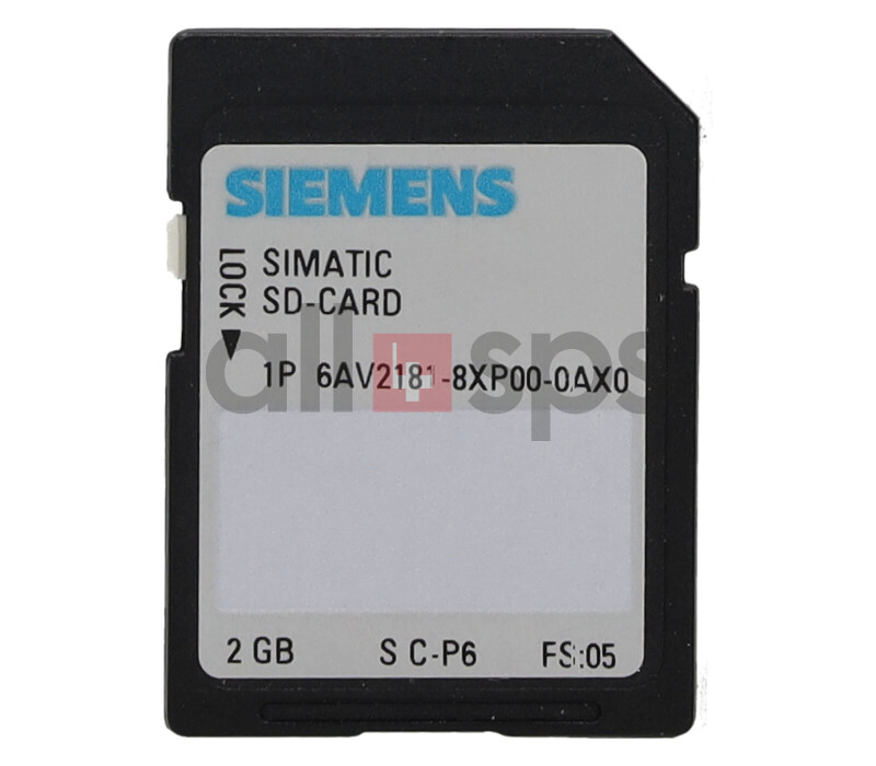 SIMATIC HMI SPEICHERKARTE 2 GB SECURE DIGITAL CARD, 6AV2181-8XP00-0AX0