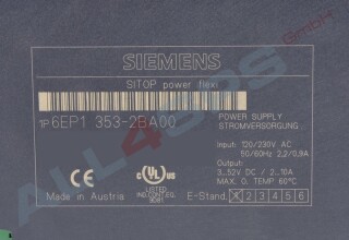 SIEMENS SITOP POWER FLEXI GEREGELTE, 6EP1353-2BA00