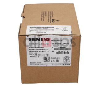 SIEMENS INCREMENTAL ENCODER WITH RS 422, 6FX2001-2FB00