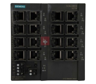 SIEMENS SCALANCE X216, MANAGED IE SWITCH, 16X, 6GK5216-0BA00-2AA3