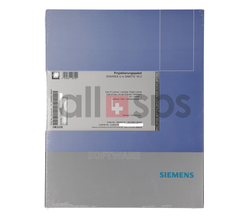 SIEMENS PROJEKTIERUNGSPAKET SIWAREX U - PCS 7 V.5.2 - 7MH4683-3BA63