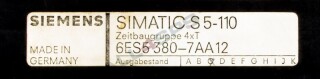 SIEMENS SIMATIC S5, ZEITBAUGRUPPE 380, 6ES5380-7AA12