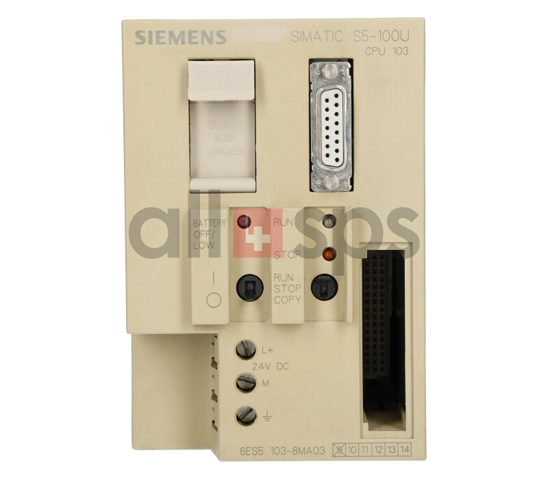 SIMATIC S5 CPU 103 ZENTRALBAUGRUPPE - 6ES5103-8MA03