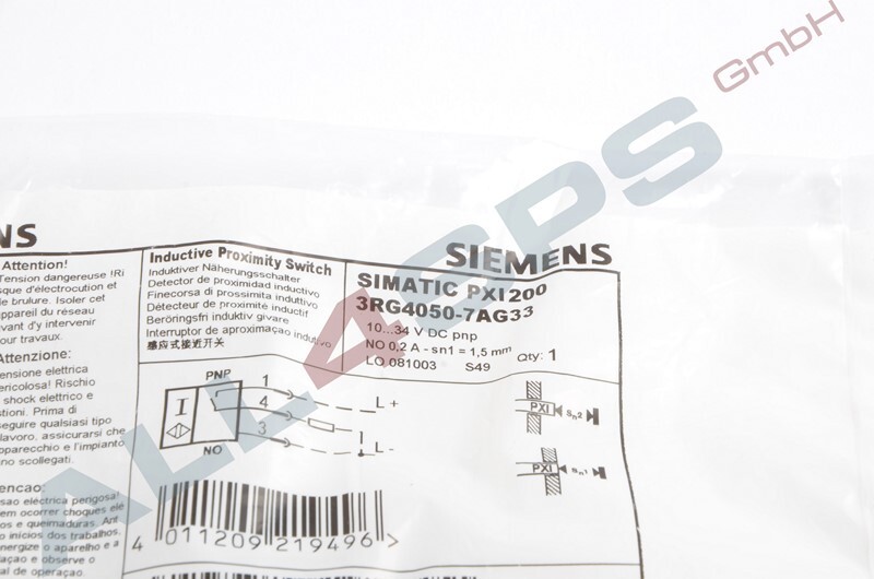 SIMATIC PXI220 INDUKTIV SENSOR D6,5MM, 3 LEITER, PNP,S DC, 3RG4050-7AG33