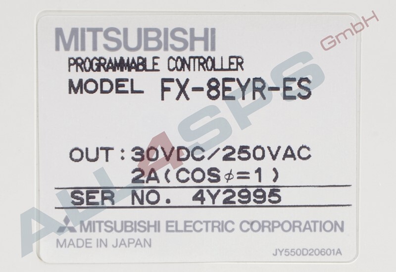MITSUBISHI, PROGRAMMABLE CONTROLLER, FX-8EYR