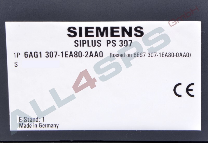 SIEMENS SIPLUS S7-300 PS 307, 6AG1307-1EA80-2AA0