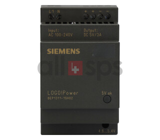 LOGO!POWER 5 V STABILIZED POWER SUPPLY, 6EP1311-1SH02