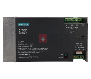 SITOP POWER 20 LOAD POWER SUPPLY, 6EP1436-1SH01