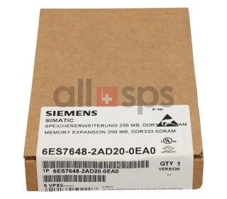 SIMATIC PC SPEICHERERWEITERUNG 256 MB, DDR333 SDRAM -...
