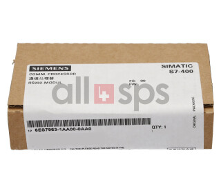 SIMATIC S7-400 INTERFACE MODULE, IF963-RS232 - 6ES7963-1AA00-0AA0