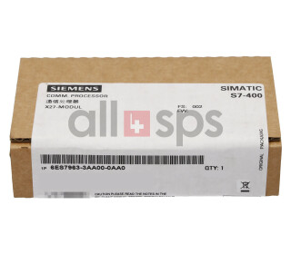 SIMATIC S7-400, IF963-X27 INTERFACE MODULE, 6ES7963-3AA00-0AA0