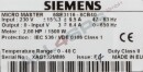 SIEMENS SIMOVERT P MICROMASTER 230V, 6SE3116-8CB40
