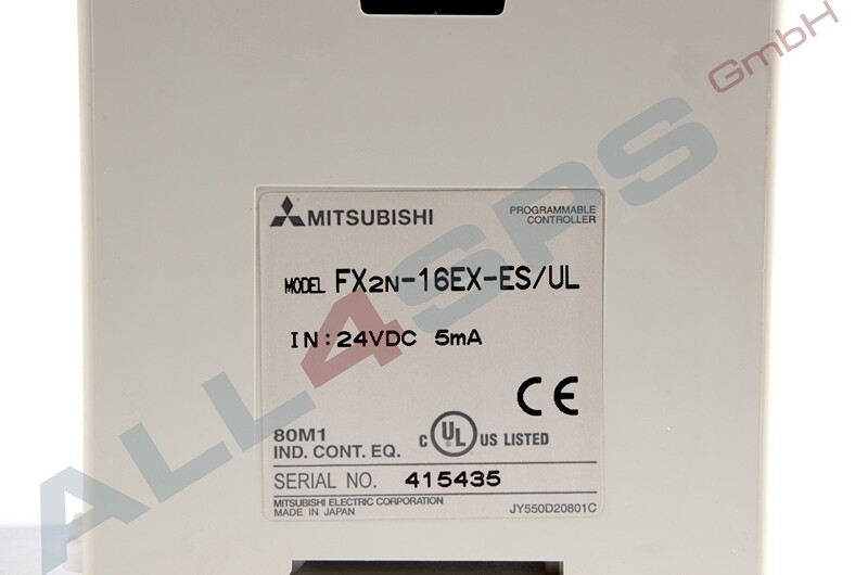 MITSUBISHI PROGRAMMABLE CONTROLLER, FX2N-16EX