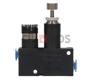 FESTO PRESSURE REGULATOR VALVE, 153496 - LRMA-QS-6