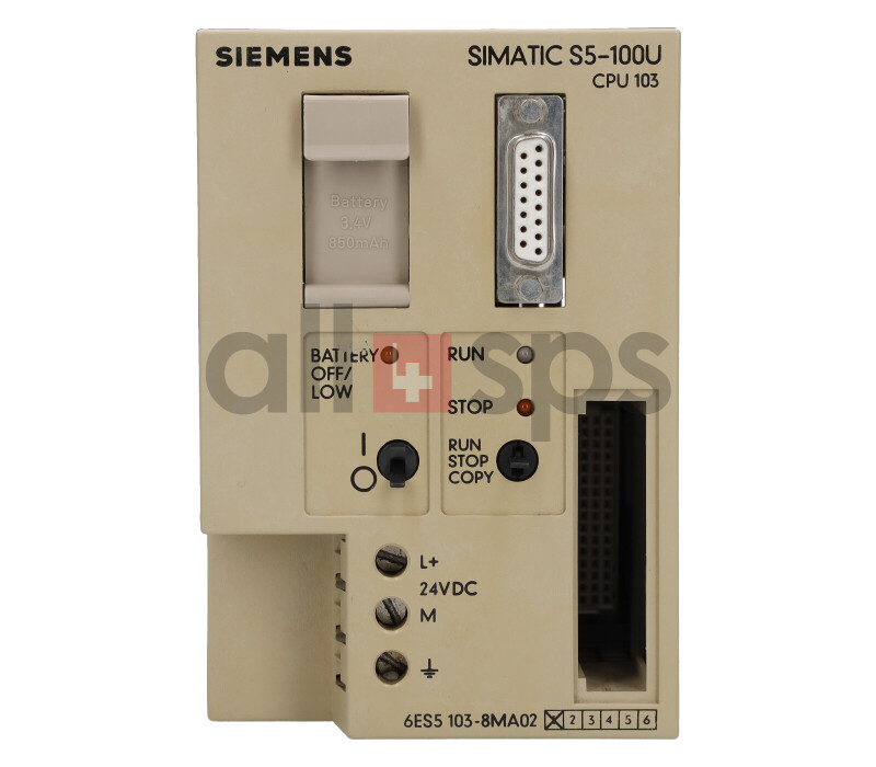 SIMATIC S5 CPU 103 ZENTRALBAUGRUPPE, 6ES5103-8MA02