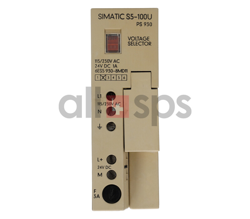 SIMATIC S5 STROMVERSORGUNG 930, 6ES5930-8MD11