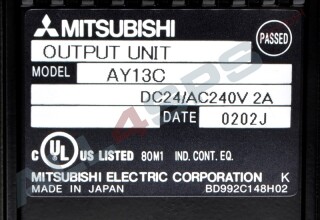 MITSUBISHI MELSEC OUTPUT UNIT DC24, AC240V, 2A, AY13C