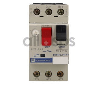 TELEMECANIQUE MOTOR CIRCUIT BREAKER - GV2M03