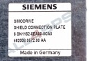 SIMODRIVE 611 SHIELD CONNEC. PLATE, 150MM, 6SN1162-0EA00-0CA0 USED (US)