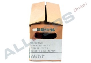 SIEMENS AC-VSA-MOTOR, ZK 210 V 0,90NM, 100K, 3000 U/MIN, 1FT5034-0AF01-0