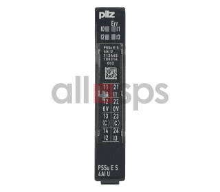 PILZ PSSU E S 4AI U ELECTRONIC MODULE, 312445