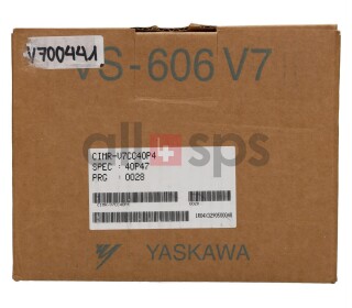 YASKAWA FREQUENCY INVERTER VS-606V7, CIMR-V7CC40P4