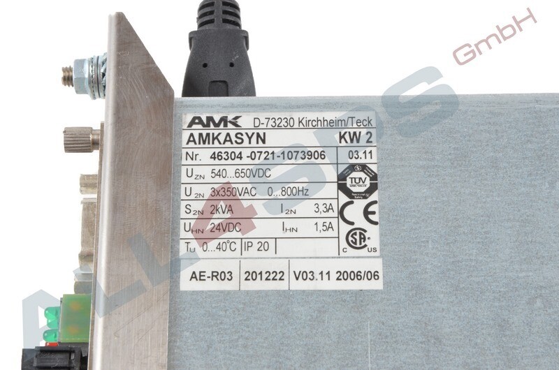 AMK AMKASYN SERVO DRIVE 46304-0721-1073906, AE-R03