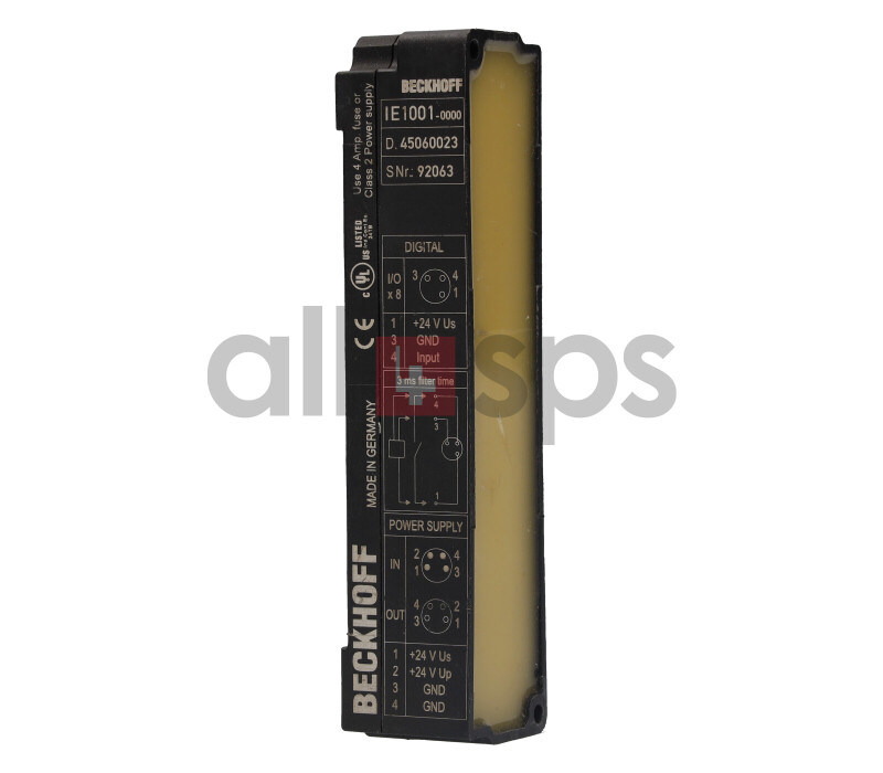 BECKHOFF 8 CHANNEL DIGITAL INPUT, IE1001-0000