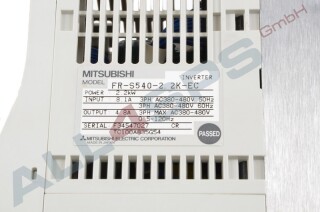 MITSUBISHI AC-SERVO AMPLIFIER 2.2KW, FR-S540-2.2K-EC