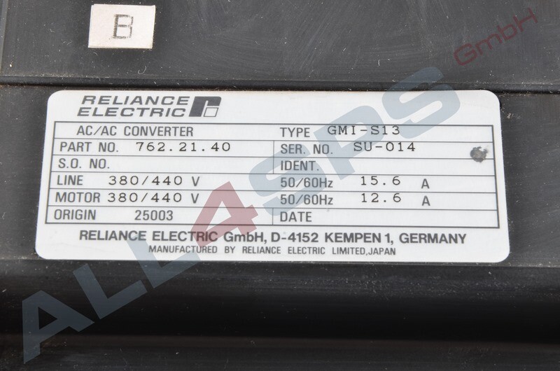 RELIANCE ELECTRIC AC CONVERTER 762.21.40, GMI-S13