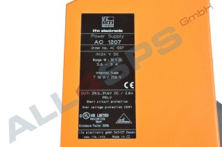 IFM ELECTRONIC POWER SUPPLY, AC1207