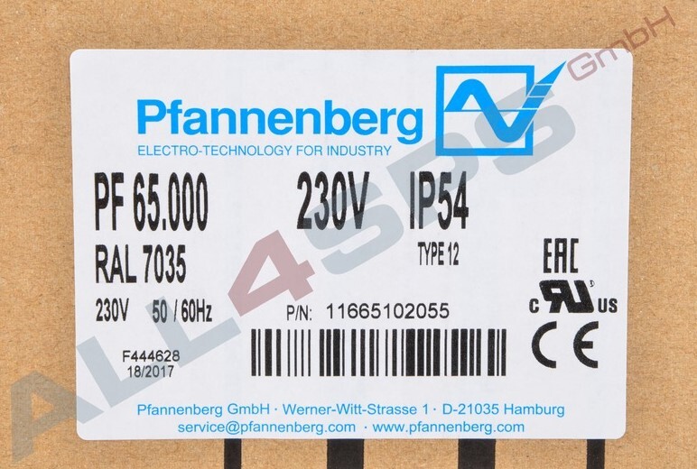 PFANNENBERG SCHALTSCHRANK LFTER 11665102055, PF65.000