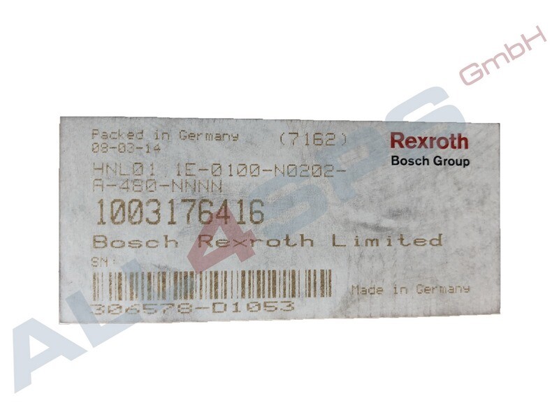 REXROTH NETZDROSSEL R911306578, HNL01.1E-0100-N0202-A-480-NNNN