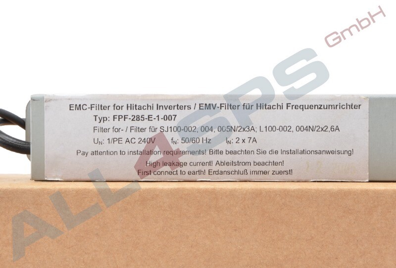 HITACHI EMC-FILTER FR FREQUENZUMRICHTER, FPF-285-E-1-007