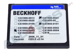BECKHOFF MEMORY CARD, CX1800-0003 USED (US)