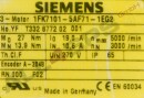 SIEMENS SIMOTICS S SYNCHRONOUS SERVO MOTOR 1FK7, 1FK7101-5AF71-1EG2