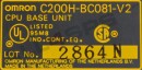 OMRON CPU BASE UNIT, C200H-BC081-V2