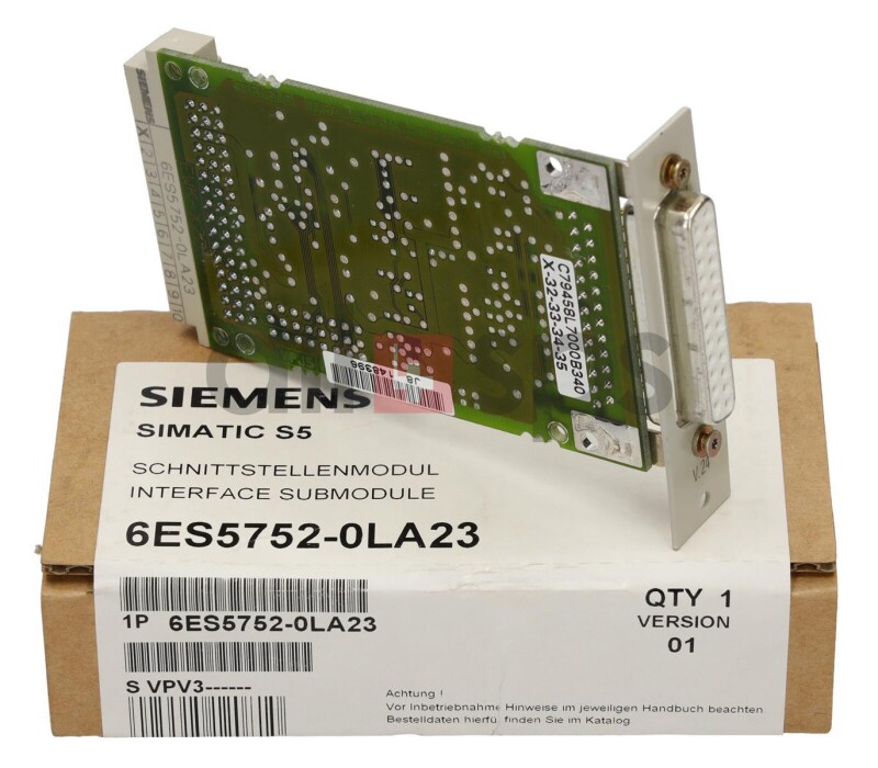 SIEMENS SIMATIC S5, SCHNITTSTELLENMODUL FUER CPU 945, 6ES5752-0LA23