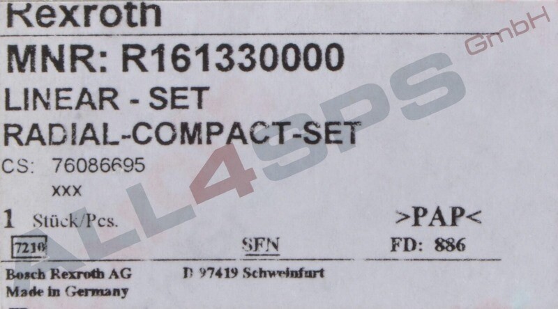 REXROTH LINEARES KUGELLAGER, R161330000