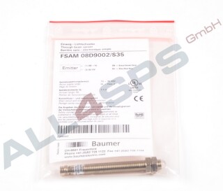 BAUMER THROUGH BEAM SENSOR, 38037, FSAM 08D9002/S35