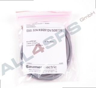 BAUMER CABLE 0.9M PVC, 133942, ESG 32A/KSG91DV/508770